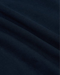 Navy Tall Heavyweight Curved Hem Crew