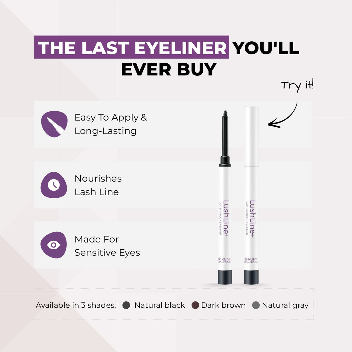 2x LushLine+ Waterproof Eyeliner — visuel 3