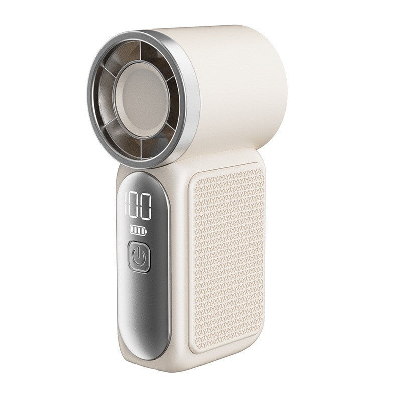 Turbo Handheld Fan – LED Display, 6 Speeds, 3000mAh