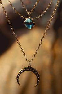 Lumière — Collier pendentif pierre de lune — visuel 2
